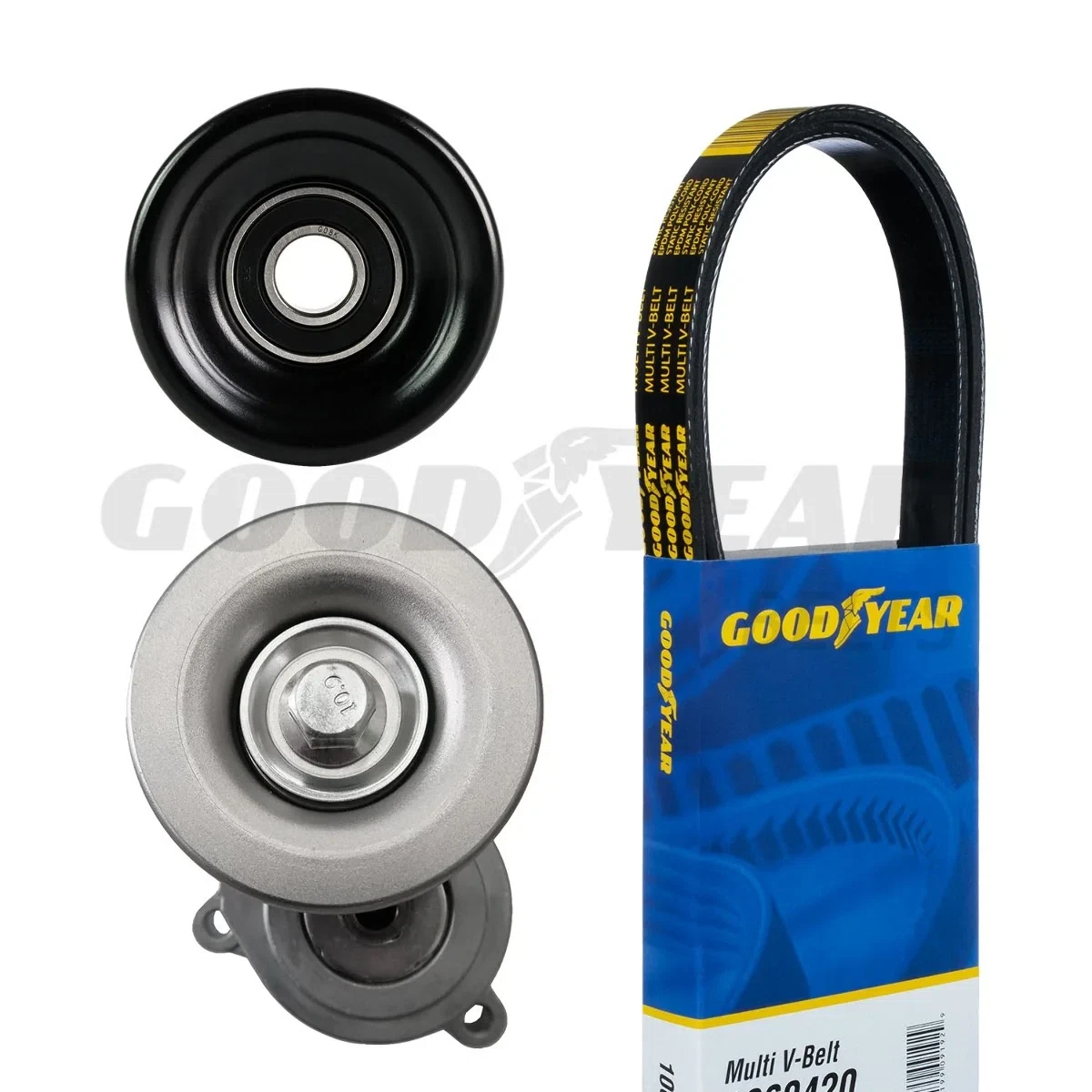 2006-07 Subaru B9 Tribeca Serpentine Belt Drive Component Kit Goodyear 3235